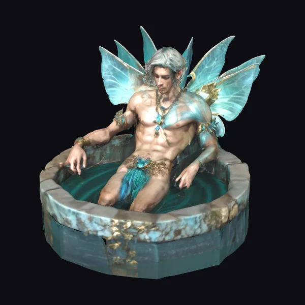 Waterfall Fairy in Repose