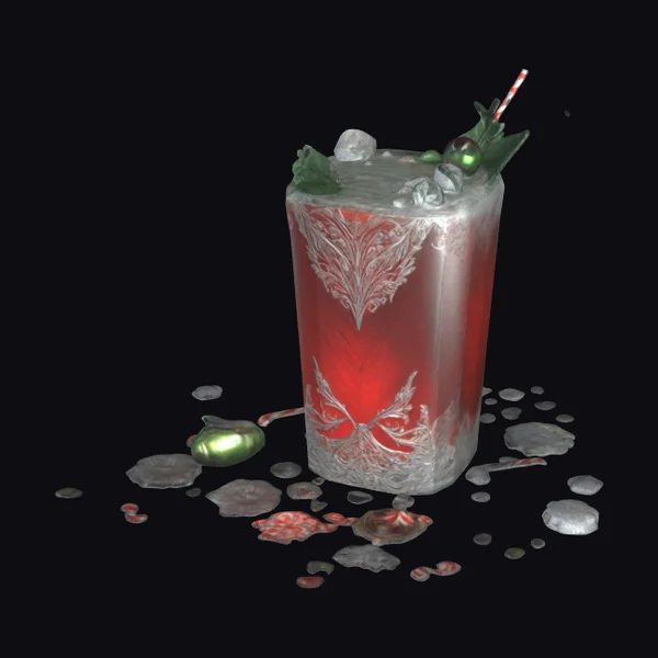 Giant Christmas Cocktail Glass