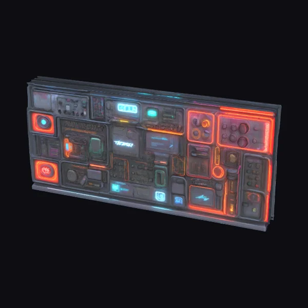 Cyberpunk Wall Panel