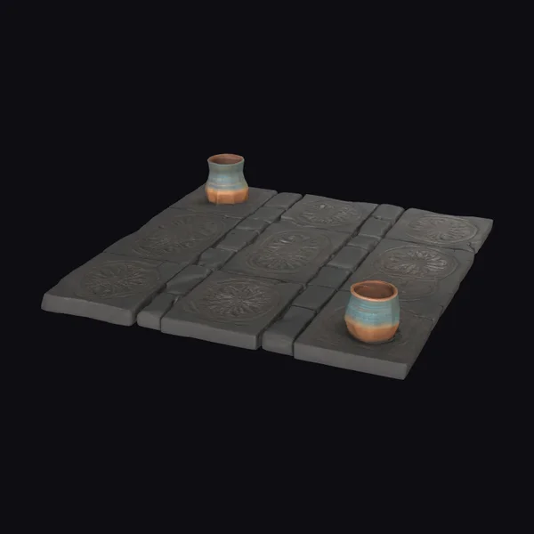 Ancient Dark Stone Floor