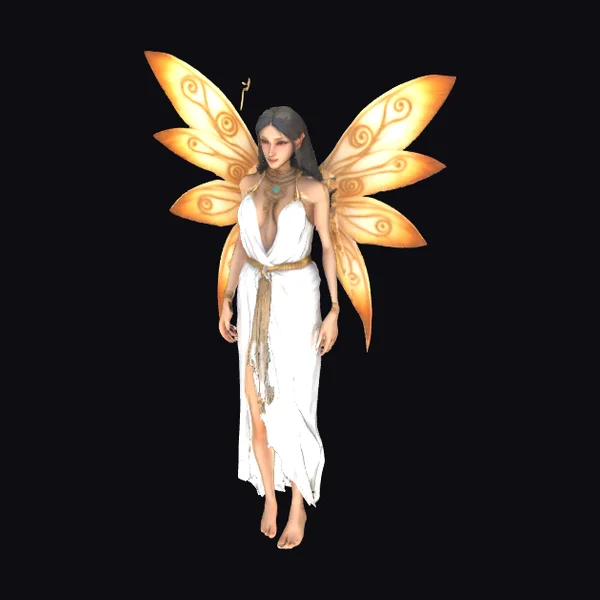 Ancient Fairy with Wings