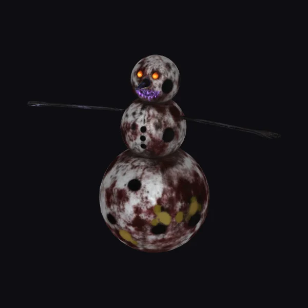 Zombie Snowman Figure