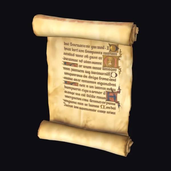 Ancient Parchment Scroll