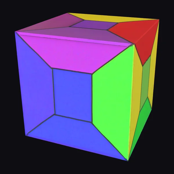 Multicolored Geometric Cube