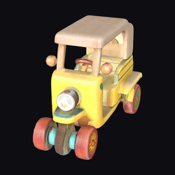 Colorful Toy Rickshaw