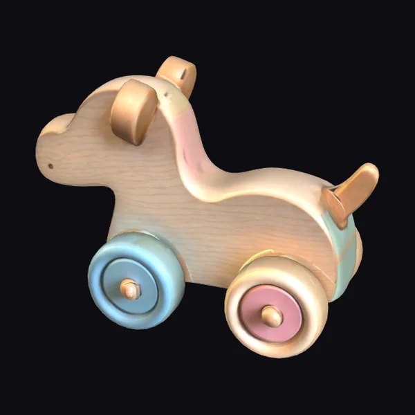 Wooden Pull Toy Donkey