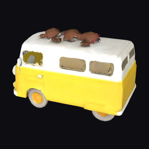 Yellow Van with Pigs