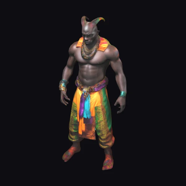 African Jester Character