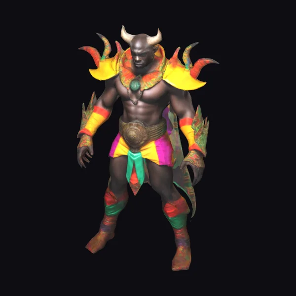 African Warrior with Horns