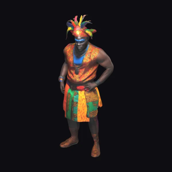 African Villain Costume