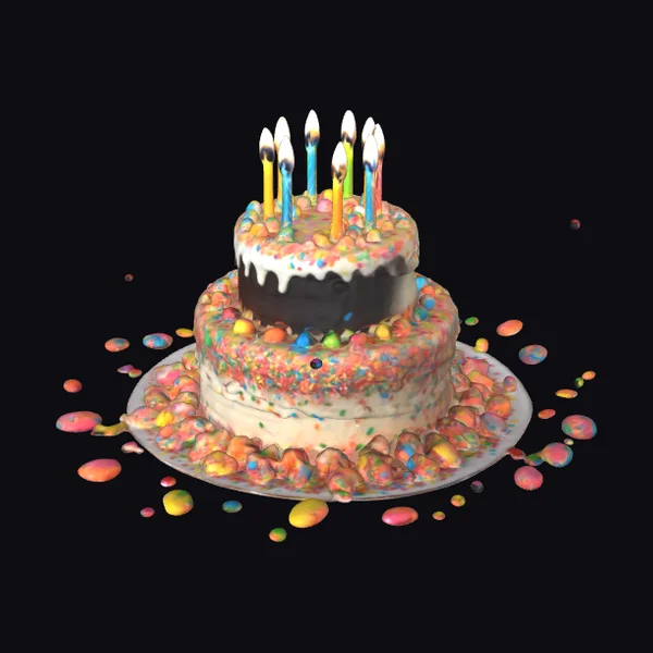 Birthday Cake with Candles