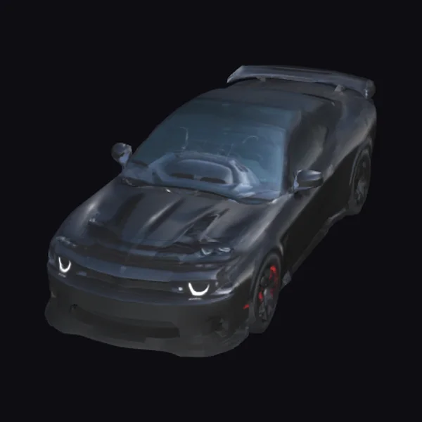 Black Dodge Supercar