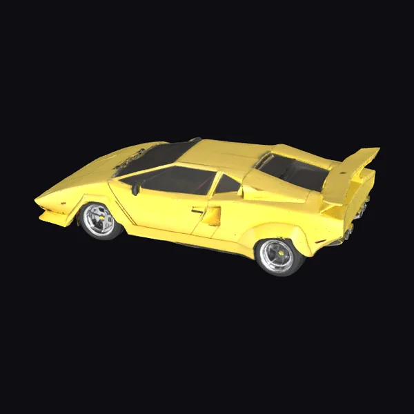 Yellow Lamborghini Countach LP500