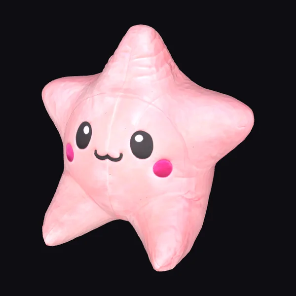 Pink Star Plush Toy