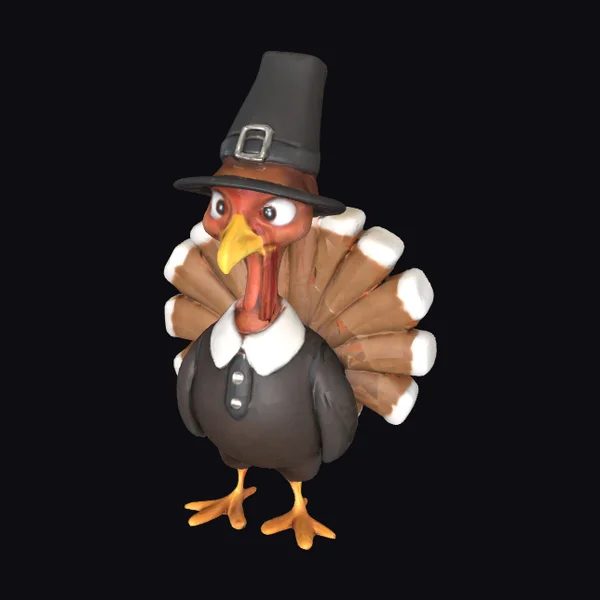 Turkey in Pilgrim Attire