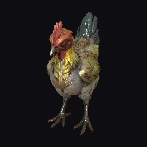 Zombie Chicken Figurine