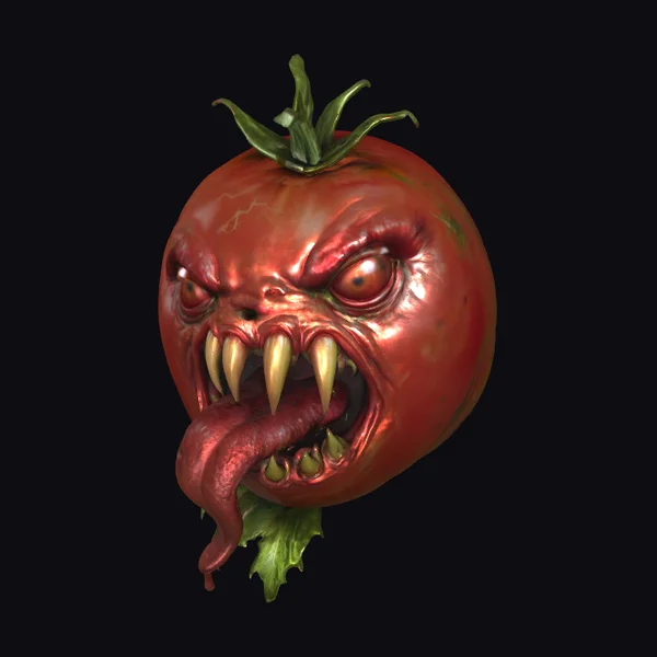 Angry Tomato Face