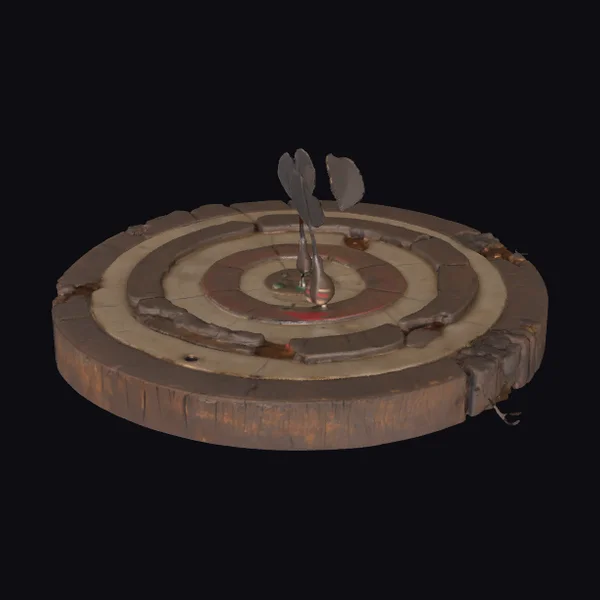 Weathered Wood Dart Board