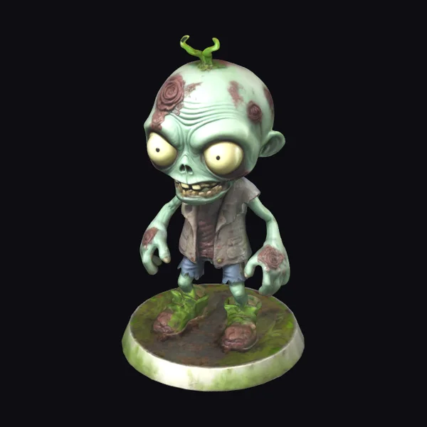 Zombie with Plant on Head