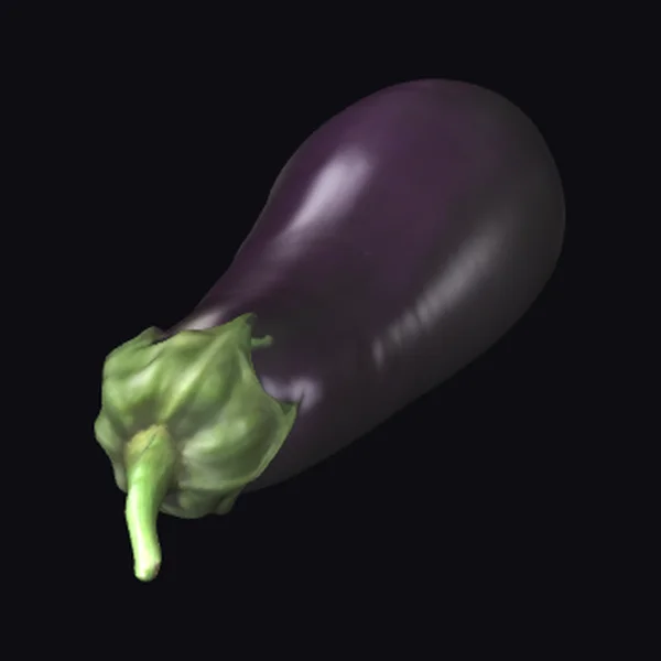 Curved Purple Eggplant