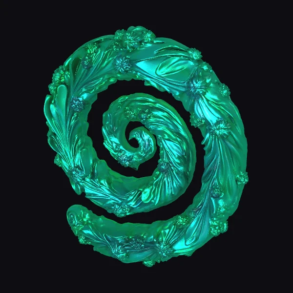 Emerald Spiral Wall Art
