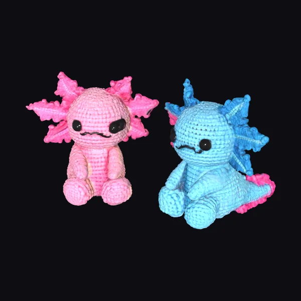 Crochet Axolotl Duo
