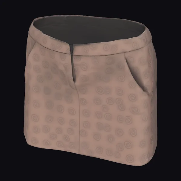 Monogram Patterned Mini Skirt