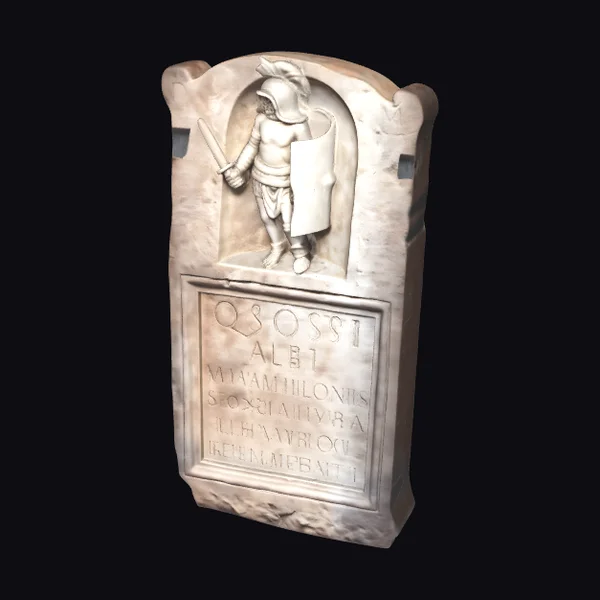 Ancient Armored Warrior Stele