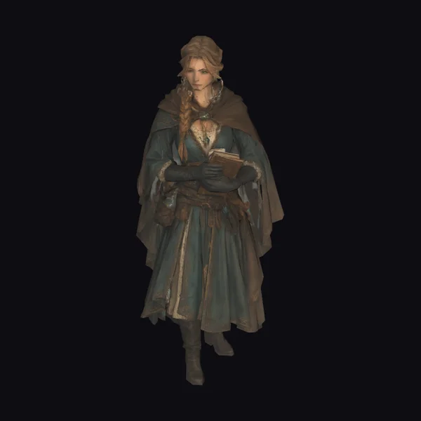 Woman with Book and Cape