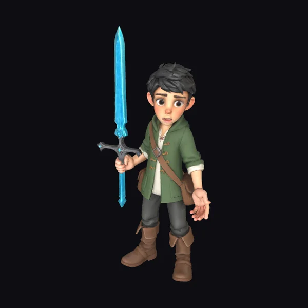 Young Boy with Sword