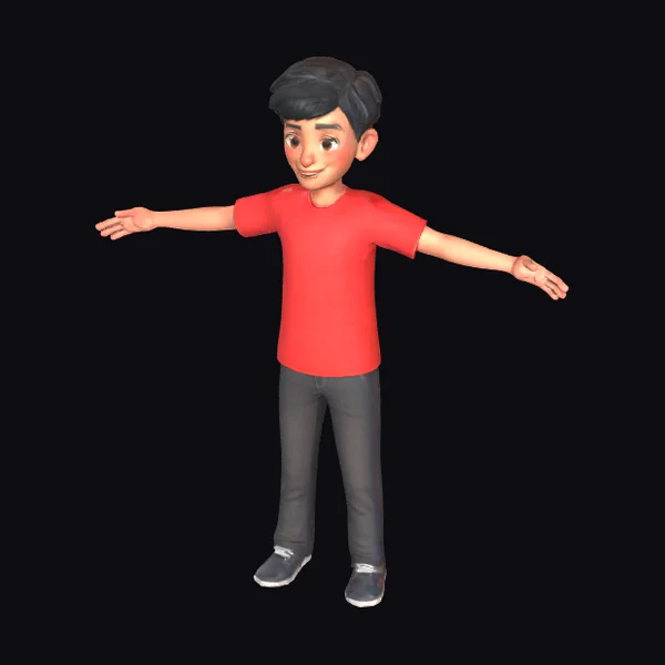 Young Boy Outstretched Arms