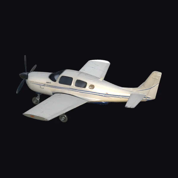 Small White Propeller Aircraft