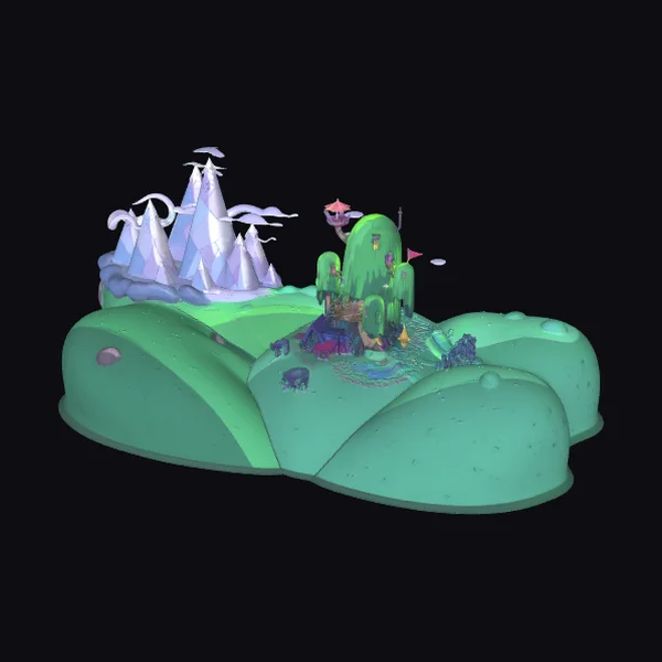 Emerald Tree Village Scene