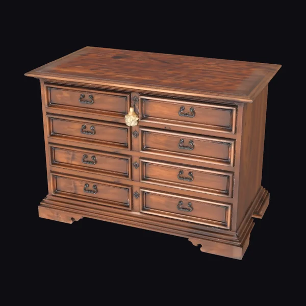 Antique Wooden Six Drawer