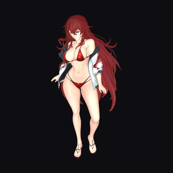 Anime Girl in Bikini