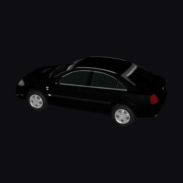 Black Sedan Car