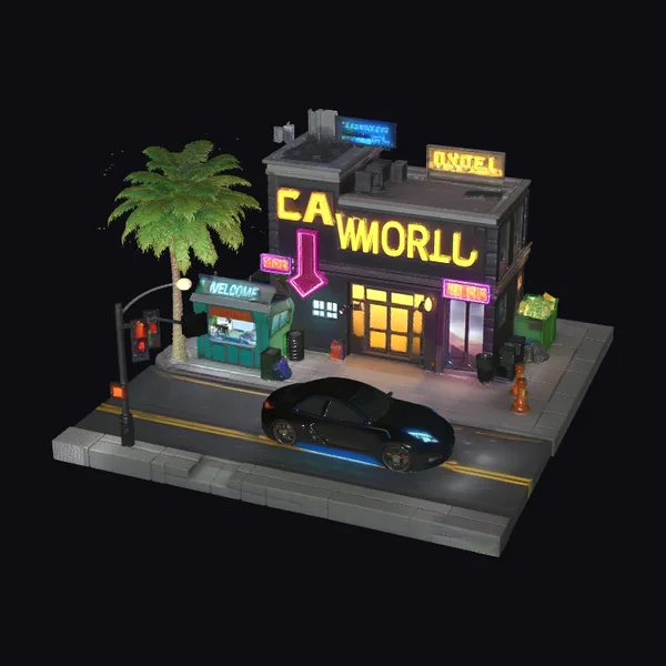 City Street Diorama