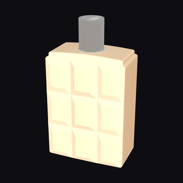 Amber Faceted Bottle