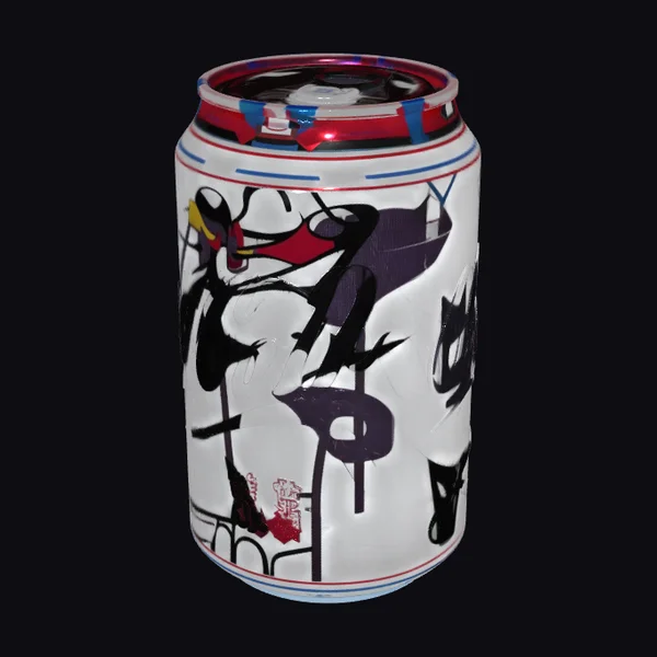 Graffiti Soda Can
