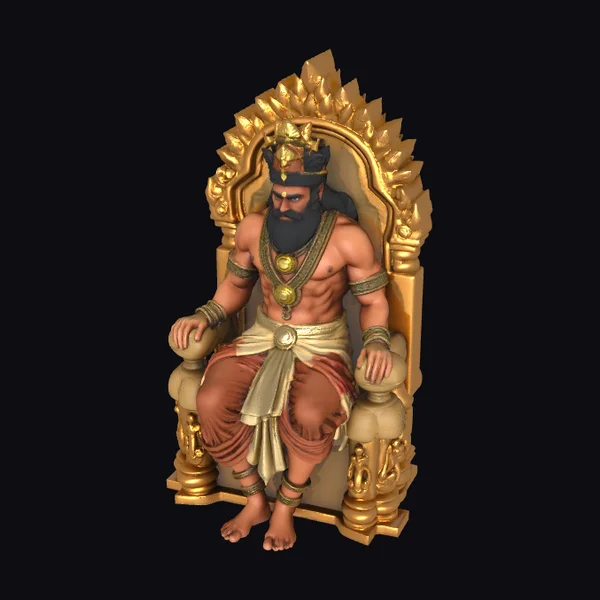 Ancient Tamil King Throne