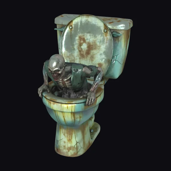 Zombie Emerging Toilet