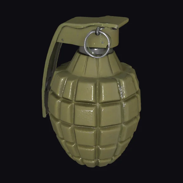 Olive Green Fragmentation Grenade