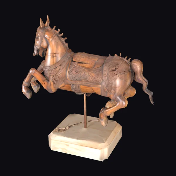 Wooden Horse Statue