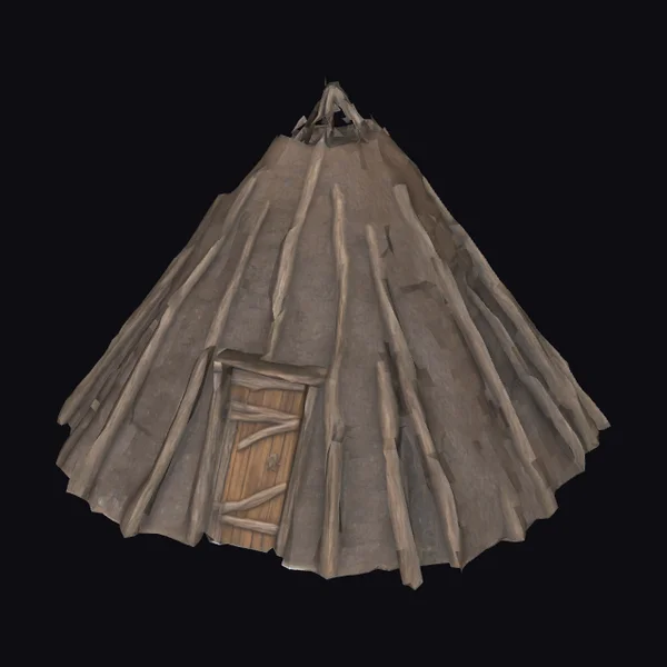 Wooden Tepee Structure