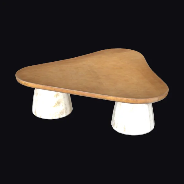 Abstract Wooden Coffee Table