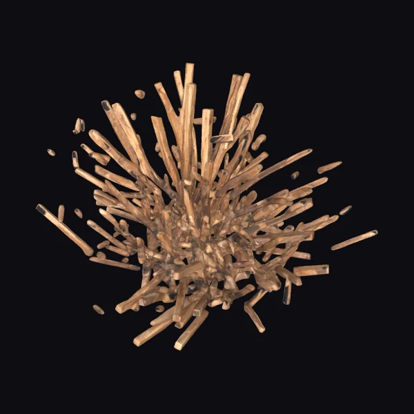 Exploding Wooden Splinters