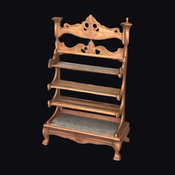 Antique Wooden Fabric Rack