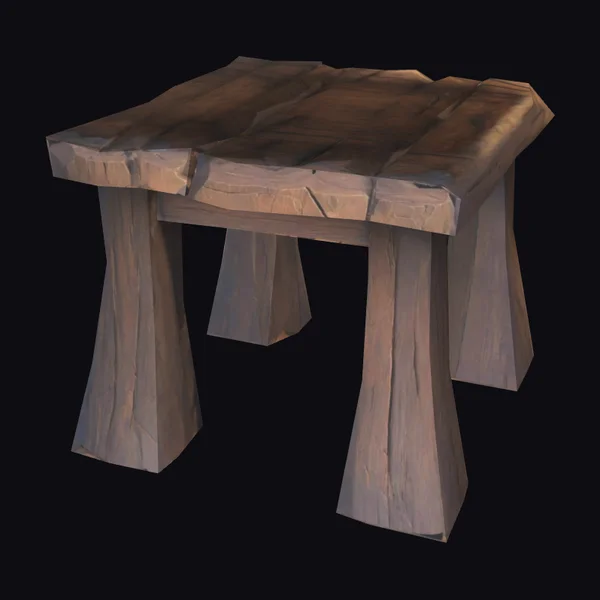 Ancient Wooden Side Table