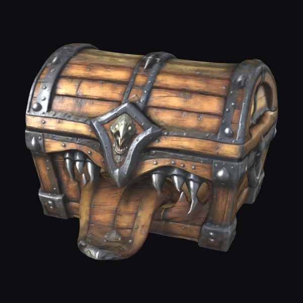 Wooden Mimic Treasure Chest