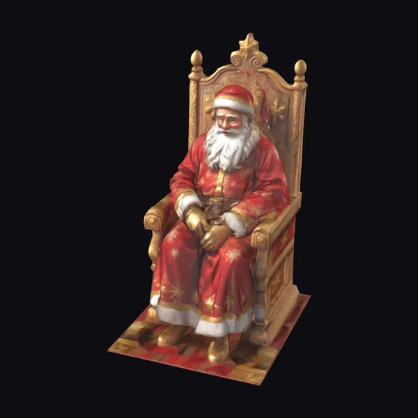 Santa Claus on Throne
